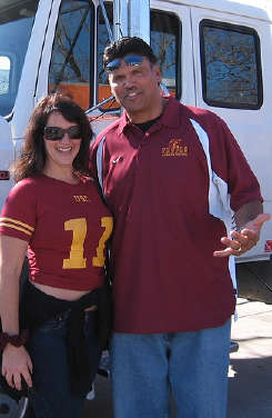 Diana York Blaine with Anthony Munoz