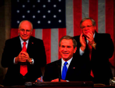 LORD CHAMBERLAIN CHENEY, EMPEROR BUSH, AND SOME GUY NAMED HASTERT