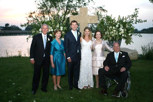 Jenna Bush & Henry Hager with their parents