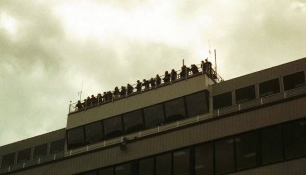 spotters on top of NHIS
              grandstand