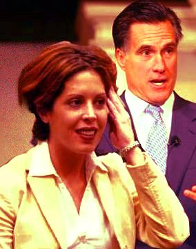Mitt Romney with Noelle Bush